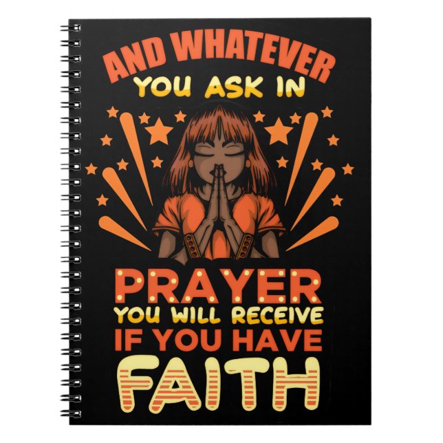 black christian woman african melanin sista sistas notebook (Front)