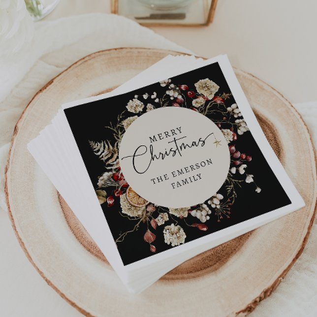 Black Christmas Napkin (Black Christmas Napkins
)