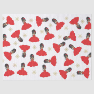 Black Christmas Princess Tissue Paper