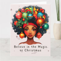 Black Christmas Sista Melanin Queen Women Xmas 