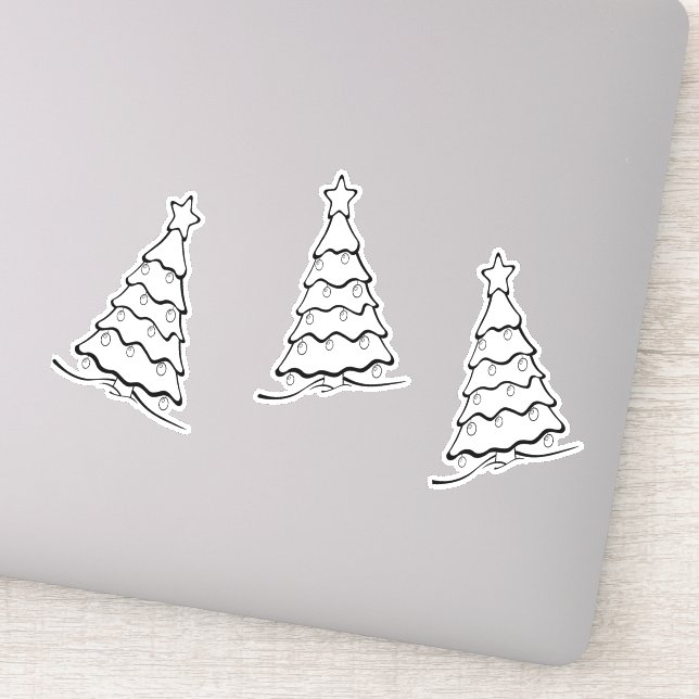 Black Christmas tree on (Detail)