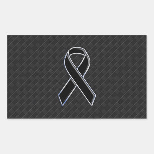 Black Ribbon with Dove Awareness Sticker