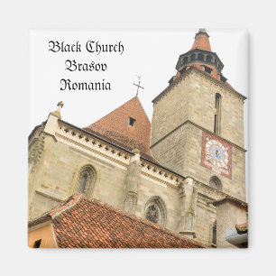 Black church in Brasov, Romania Magnet