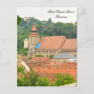 Black church in Brasov, Romania Postcard