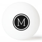 Black Circle Monogram Personalized