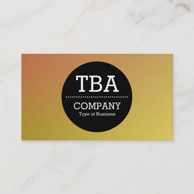 Black Circle v2 - Colour Transition 02 Business Card (Front)