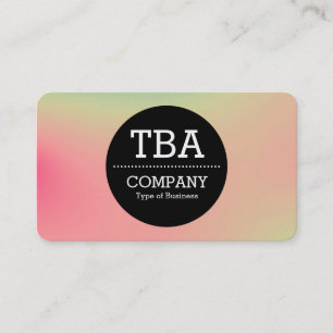 Black Circle v2 - Soft Gradient Business Card