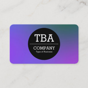 Black Circle v2 - Soft Gradient Business Card