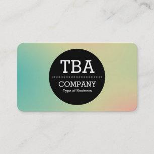Black Circle v2 - Soft Gradient Business Card