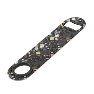 Black circuit board bar key