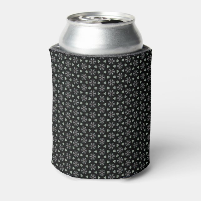 Black Circular Delight Can Cooler (Can Back)