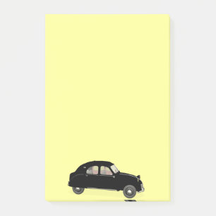 Black Citroen 2CV Post-it Notes
