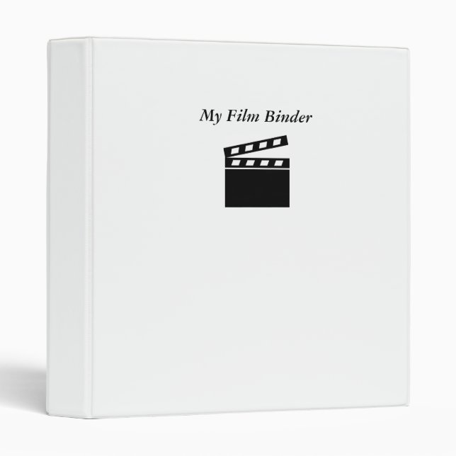 Black Clapperboard, My Film Binder (Front/Spine)