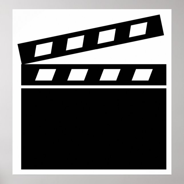 Black Clapperboard Poster (Front)