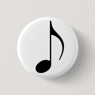 Black Clasp Brooch 1 Inch Round Button
