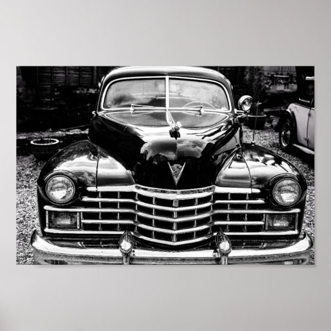 BLACK CLASSIC CAR POSTER (Front)