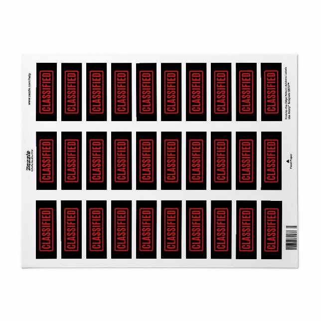 Black Classified (Feuille entière)