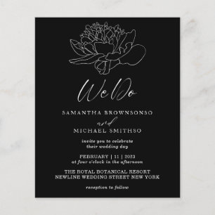 Black Clean Budget Dandelion Botanical We Do Flyer