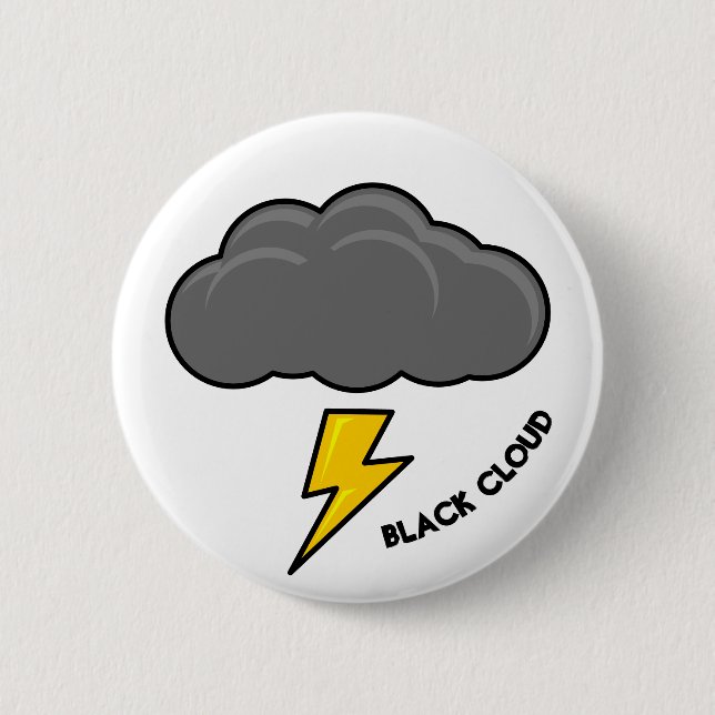 Black Cloud EMS 911 Humor 2 Inch Round Button (Front)