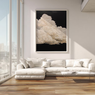 Black Clouds Sky Wall Print Modern Abstract 