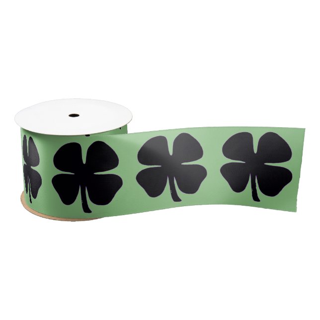 Black Clover green ribbon spool Satin Ribbon (Spool)