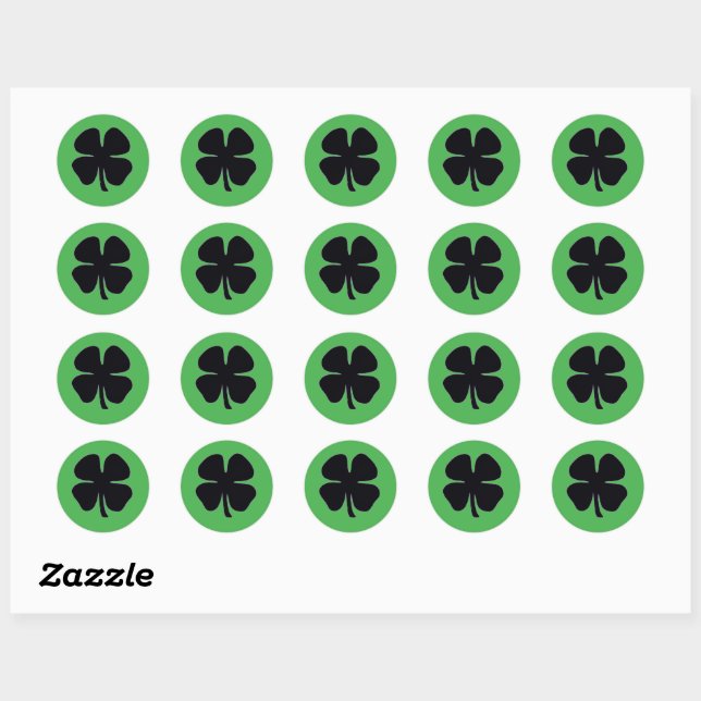 Black Clover green round small stickers (Sheet)