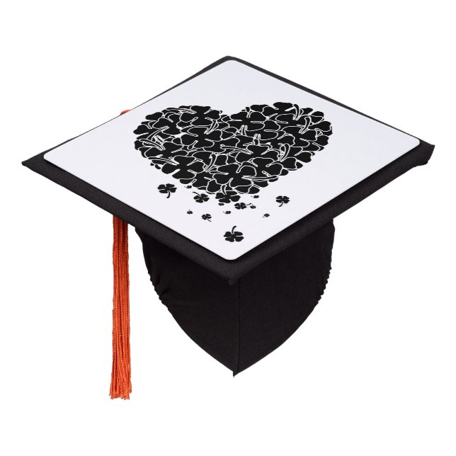 Black Clover Heart  Graduation Cap Topper (Angled)
