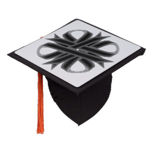 Black Clover Ribbon by Kenneth Yoncich Graduation Cap Topper