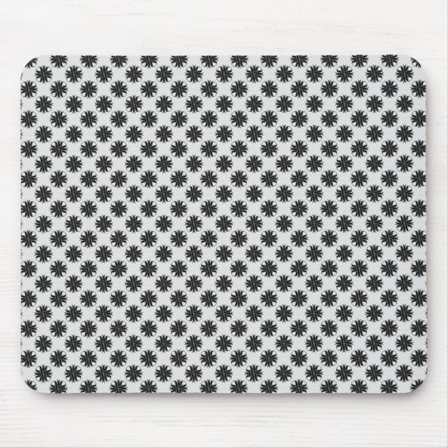 Black Clover Ribbon by Kenneth Yoncich Mouse Pad (Front)