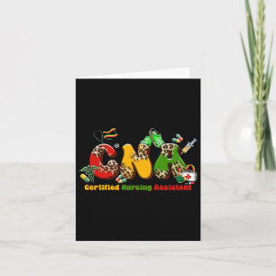 Black Cna Graduation Certified Nursing Istant Blac Card