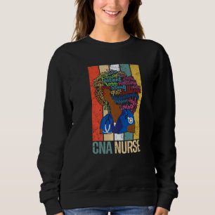 Black Cna Nurse   For African American  Melanin Nu Sweatshirt