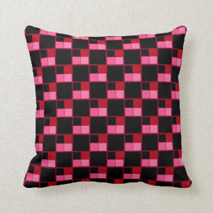 Black Coates Square Throw Pillow