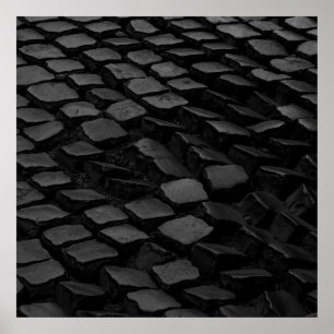 Black Cobblestones Poster