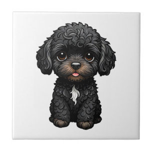 Black Cockapoo Tile