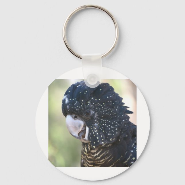 Black Cockatoo Keychain (Front)