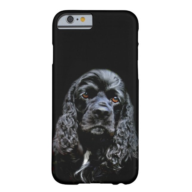 Black cocker spaniel face Case-Mate iPhone case (Back)
