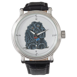 Black Cocker Spaniel Fitz Watch