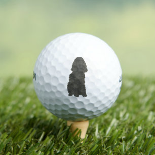 Black Cocker Spaniel Golf Balls