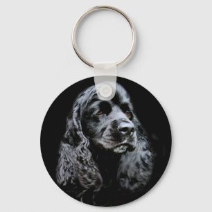 Black Cocker Spaniel Keychain