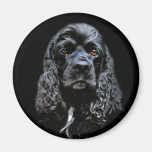 Black Cocker Spaniel Magnet