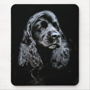 Black Cocker Spaniel Mouse Pad
