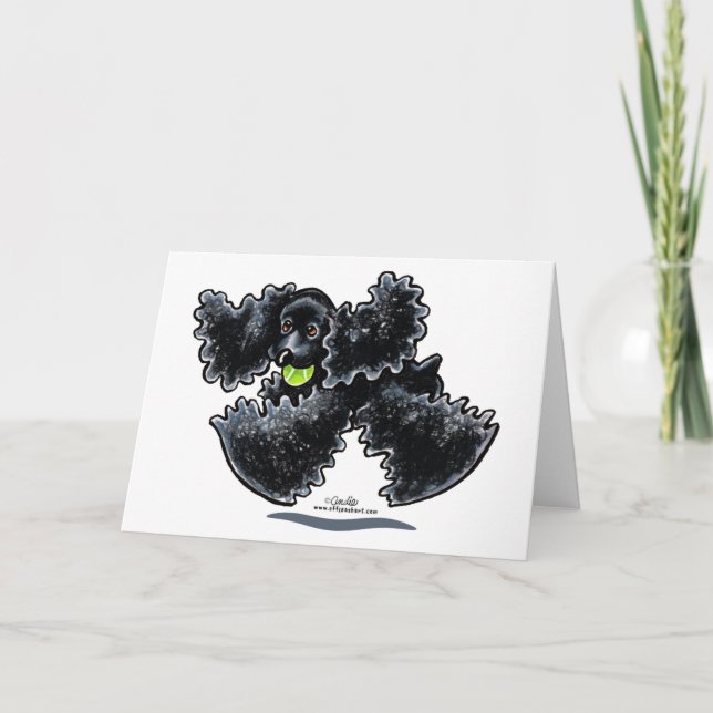 Black Cocker Spaniel Play Card (Front)