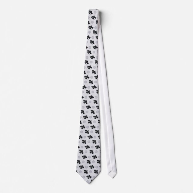 Black Cocker Spaniel Play Tie (Front)