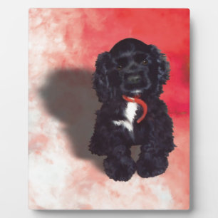 Black Cocker Spaniel Puppy - Abby Plaque