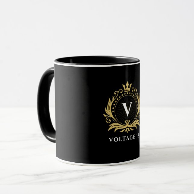 Black cofee Classic Mug, 11 oz Mug (Front Left)