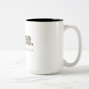 Black Coffe Two-Tone Coffee Mug