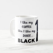 Black Coffee Dog - Labrador Mug (Front Left)
