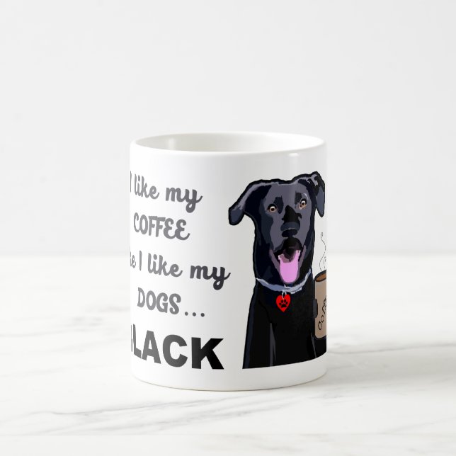 Black Coffee Dog - Labrador Mug (Center)