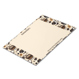 Black Coffee Oil Paint Pattern Personalized  Notepad