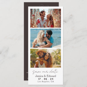 Black Coffee Save The Date Photo Booth Qr Code